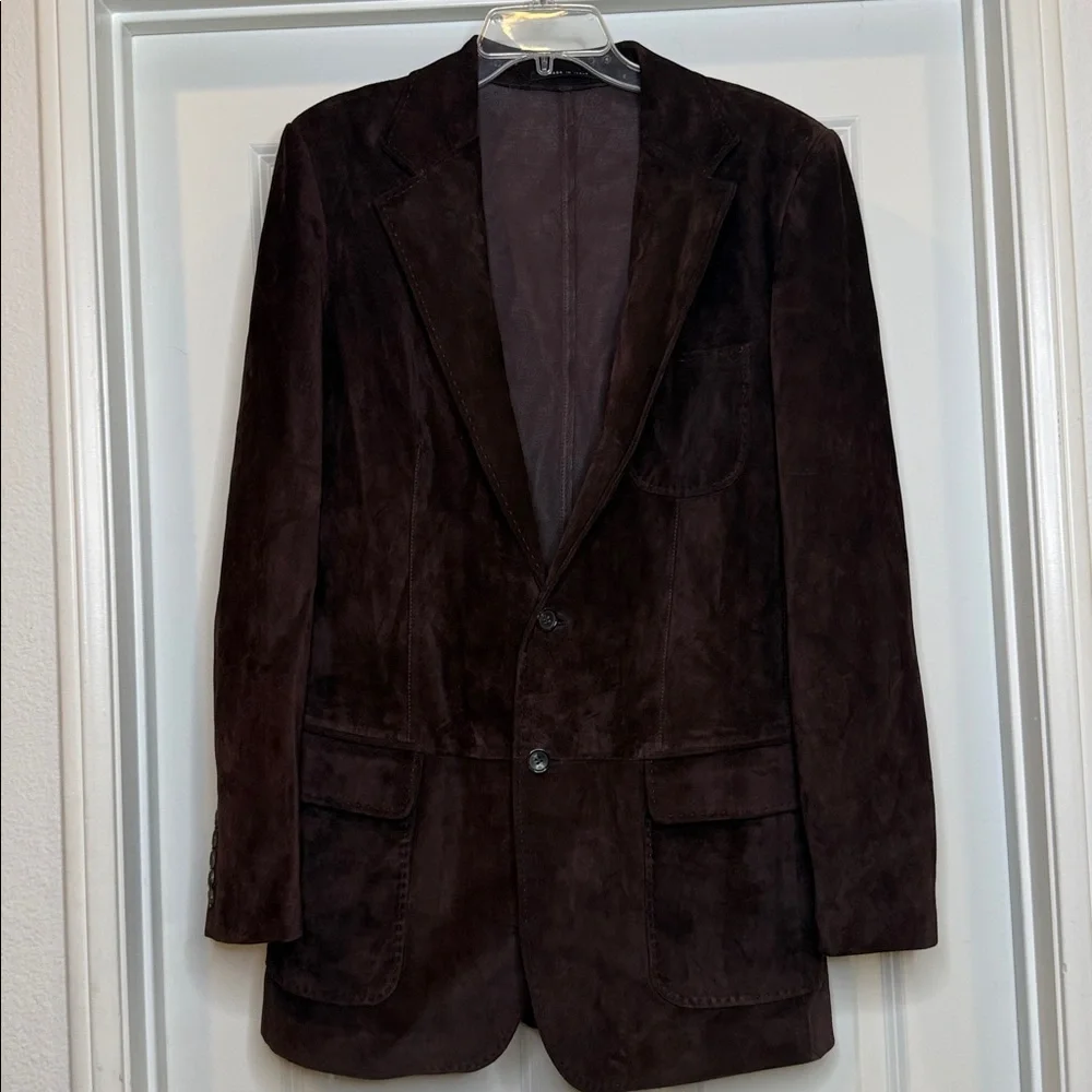 Gucci Burgundy Suede Blazer